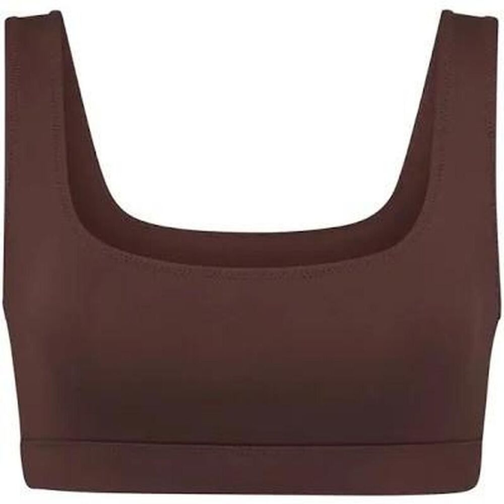 Skims Women's Brown and Burgundy Bra